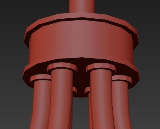 UP05 Traditional chandelier 3D model_4