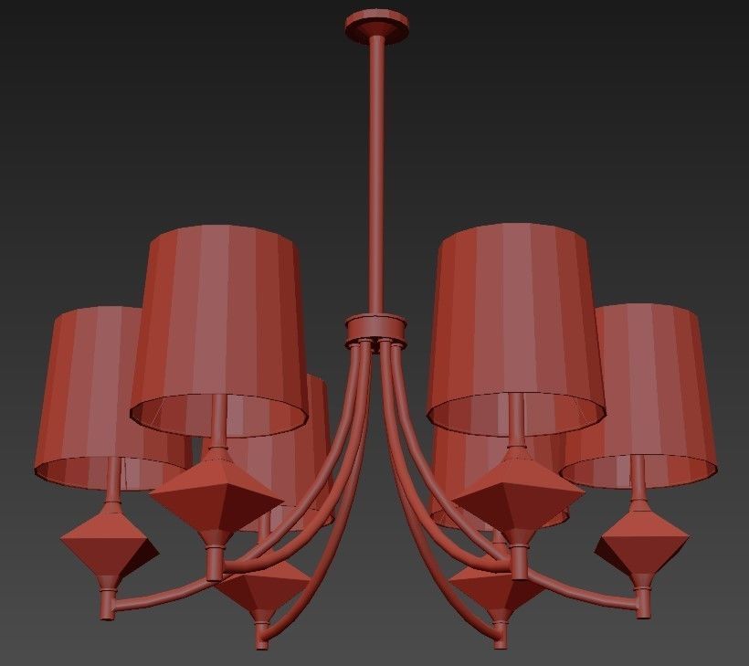 UP05 Traditional chandelier 3D model_5