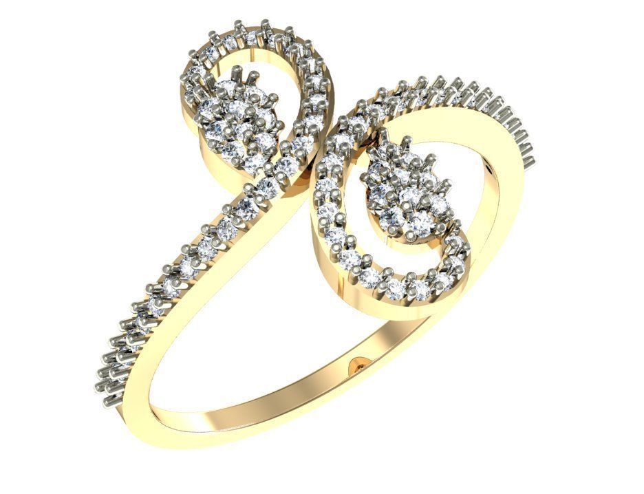99 WOMEN RING FILES LESS THAN 3 GM LIGHT WT 3D print model_147