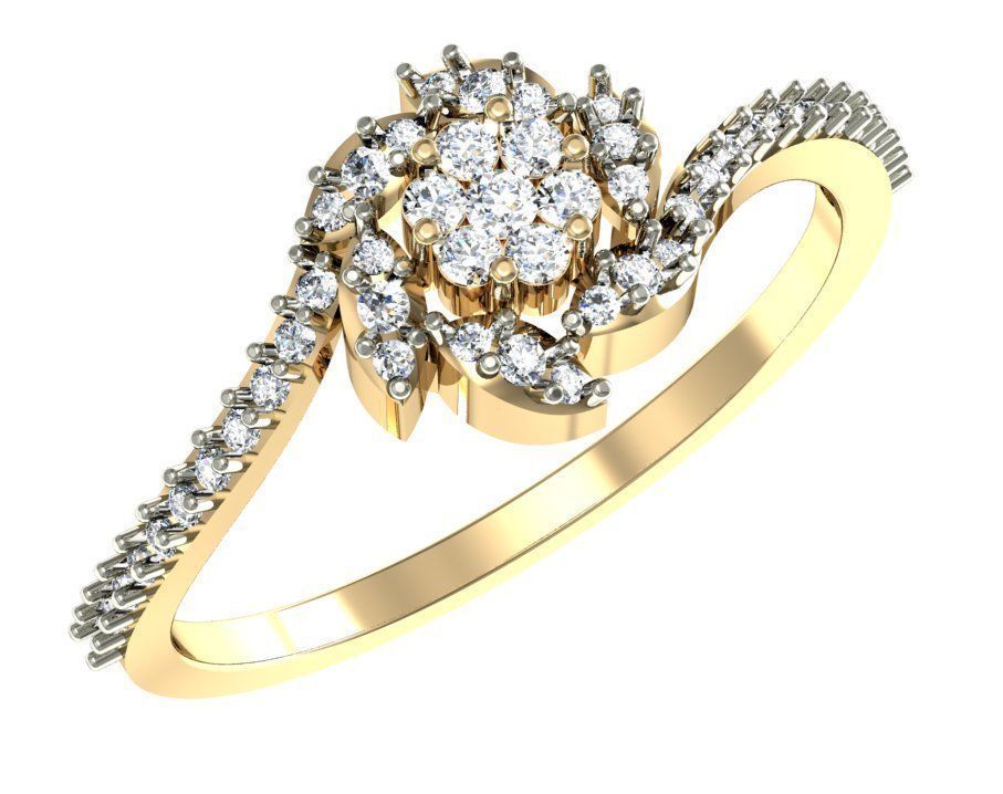 99 WOMEN RING FILES LESS THAN 3 GM LIGHT WT 3D print model_23