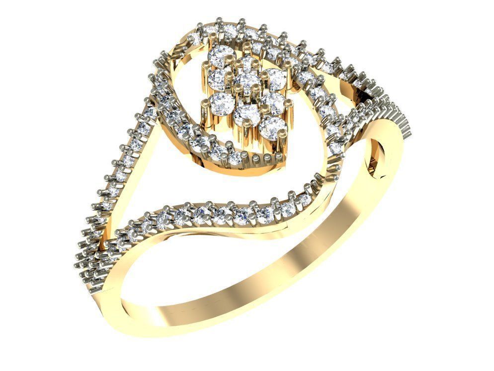99 WOMEN RING FILES LESS THAN 3 GM LIGHT WT 3D print model_91