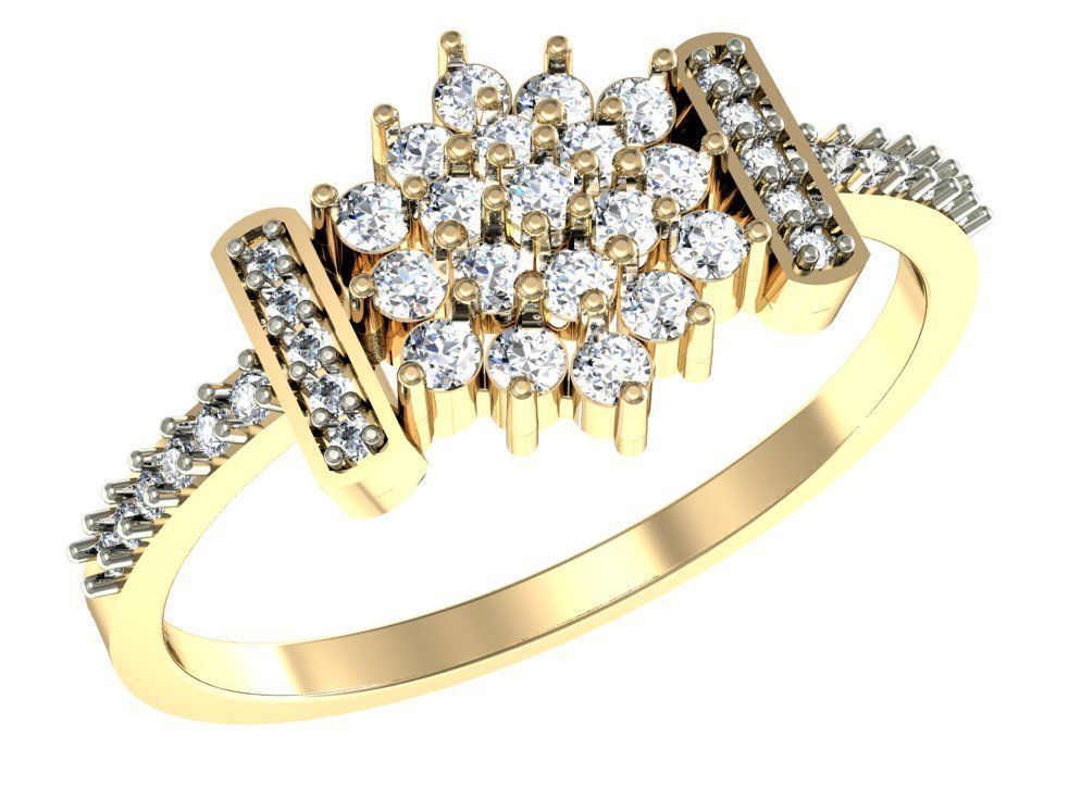 99 WOMEN RING FILES LESS THAN 3 GM LIGHT WT 3D print model_81
