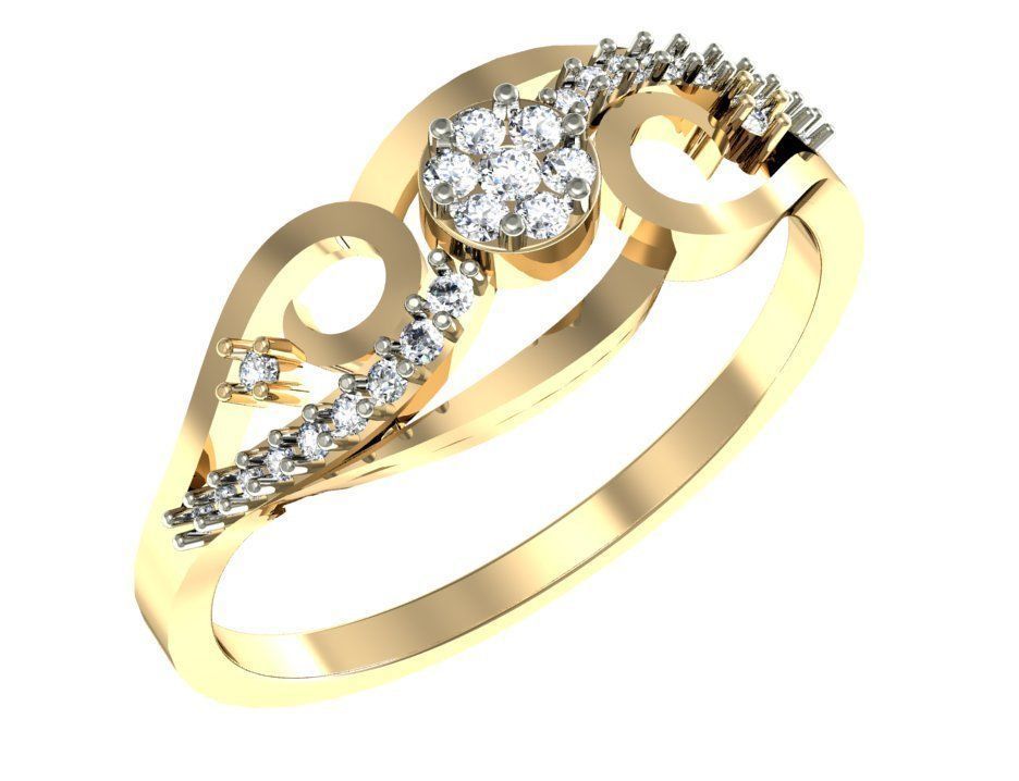 99 WOMEN RING FILES LESS THAN 3 GM LIGHT WT 3D print model_39