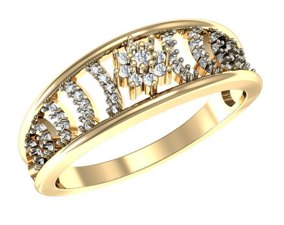 99 WOMEN RING FILES LESS THAN 3 GM LIGHT WT 3D print model_7