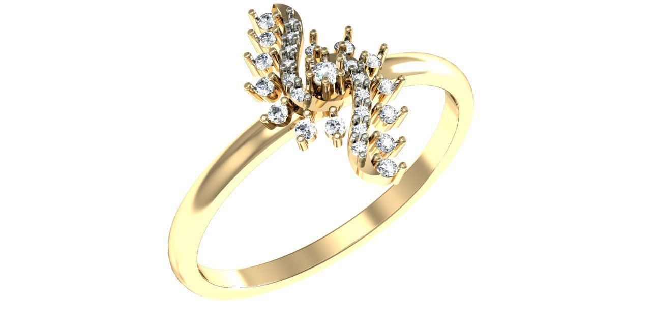 99 WOMEN RING FILES LESS THAN 3 GM LIGHT WT 3D print model_51