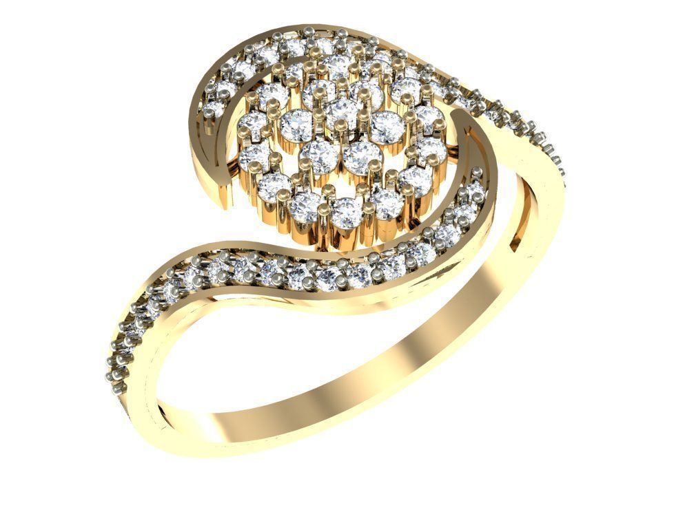 99 WOMEN RING FILES LESS THAN 3 GM LIGHT WT 3D print model_55
