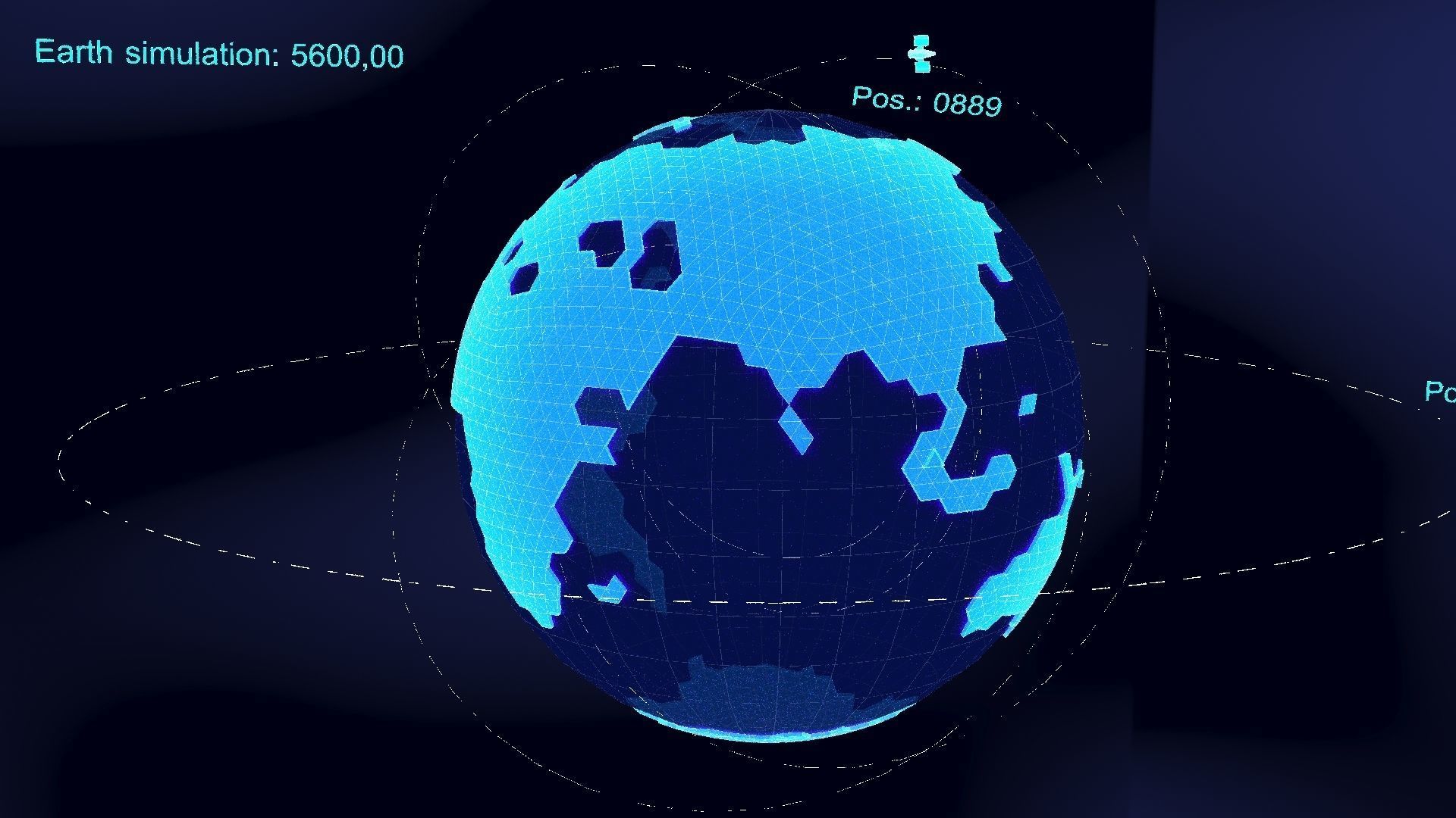 earth simulation hologram 3D model_37