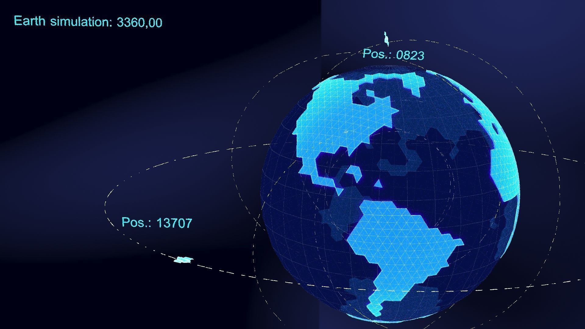 earth simulation hologram 3D model_22