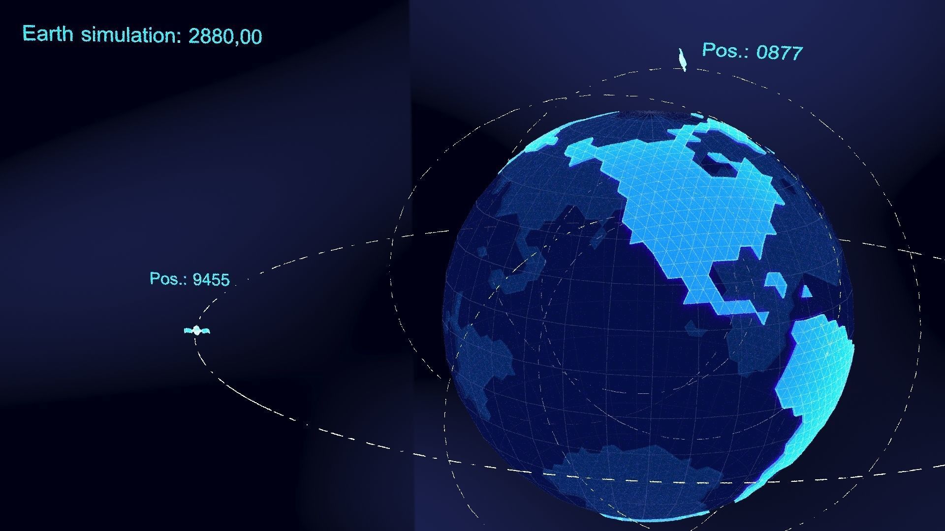 earth simulation hologram 3D model_23