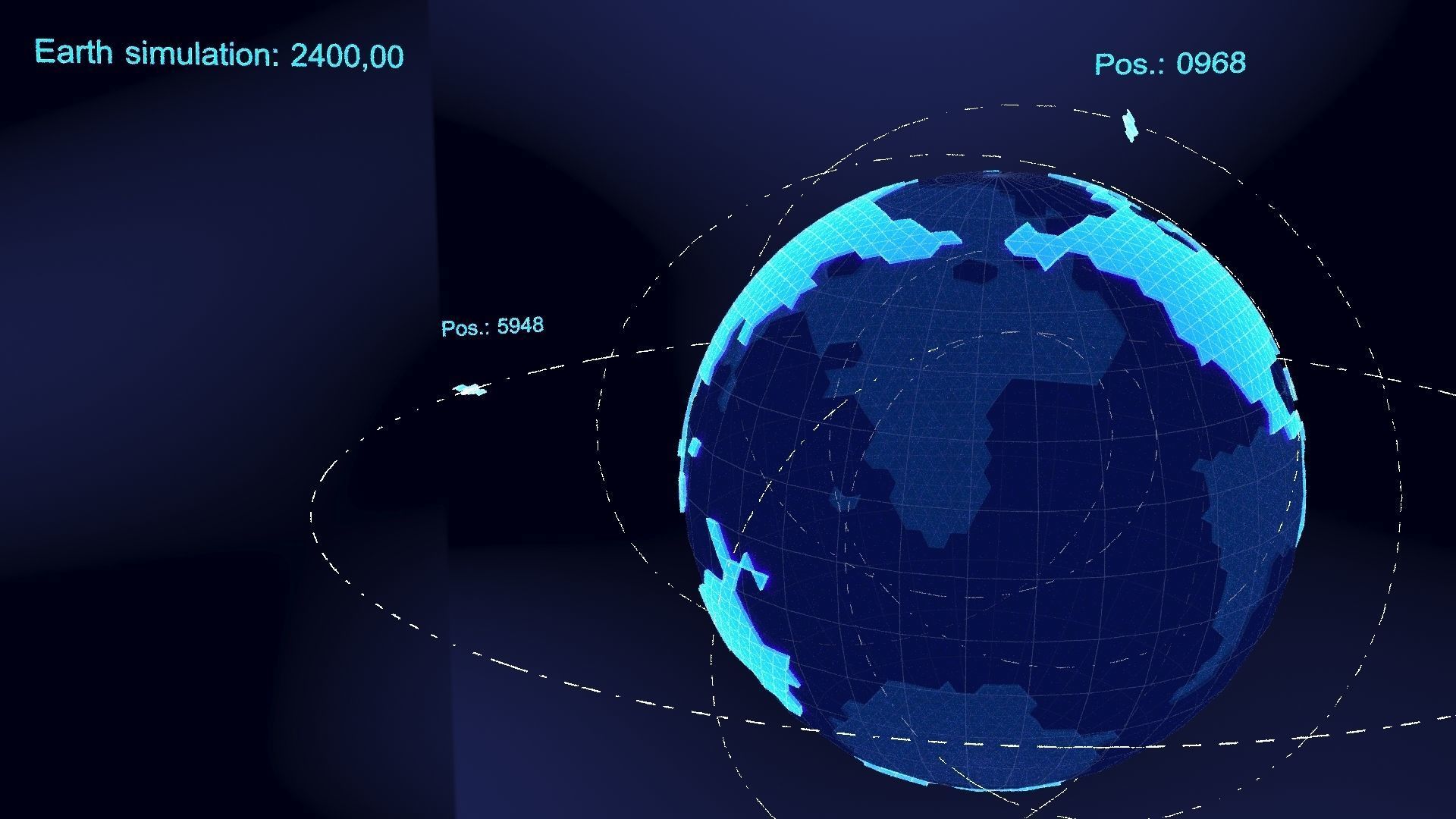 earth simulation hologram 3D model_18