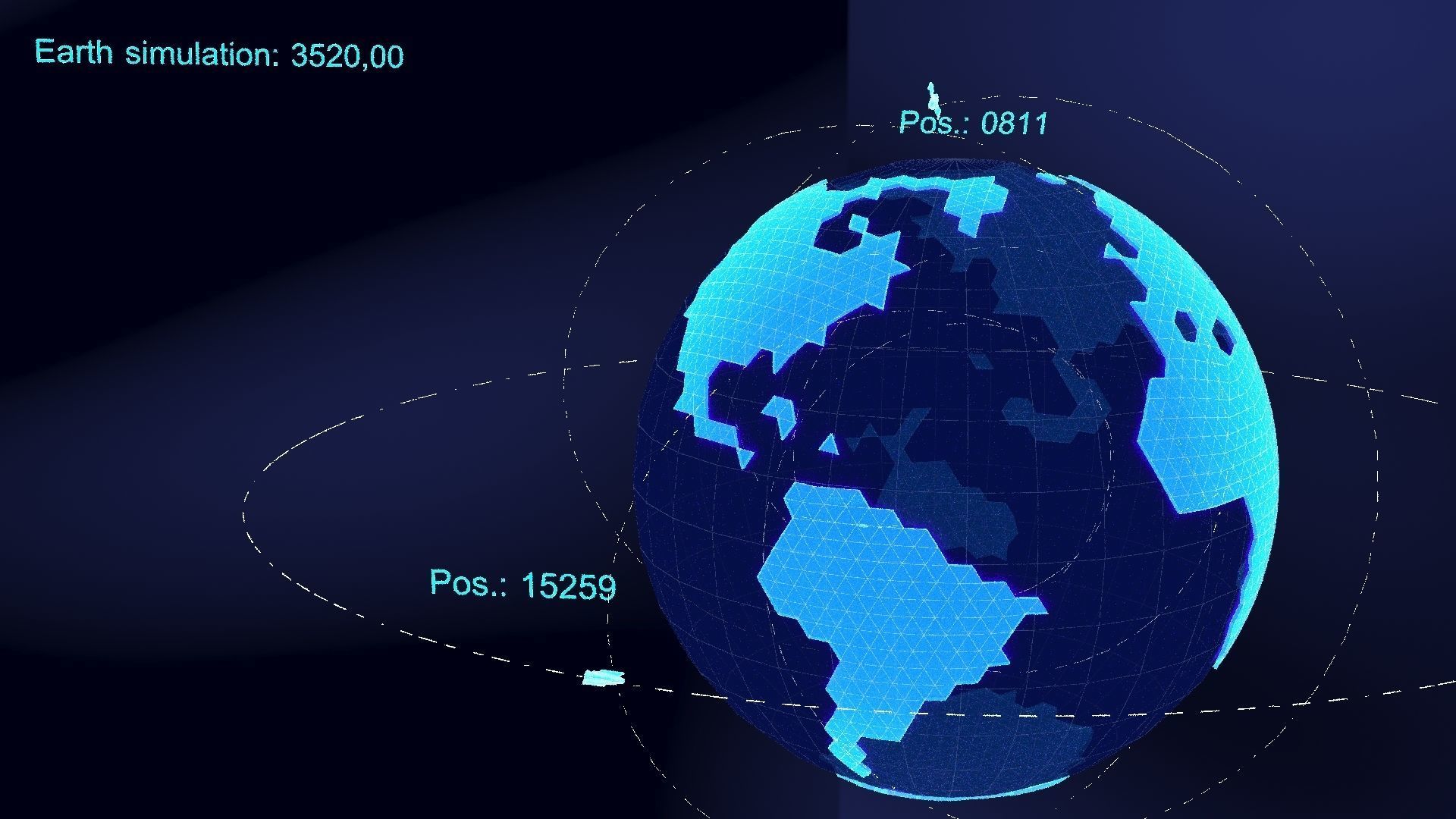 earth simulation hologram 3D model_24