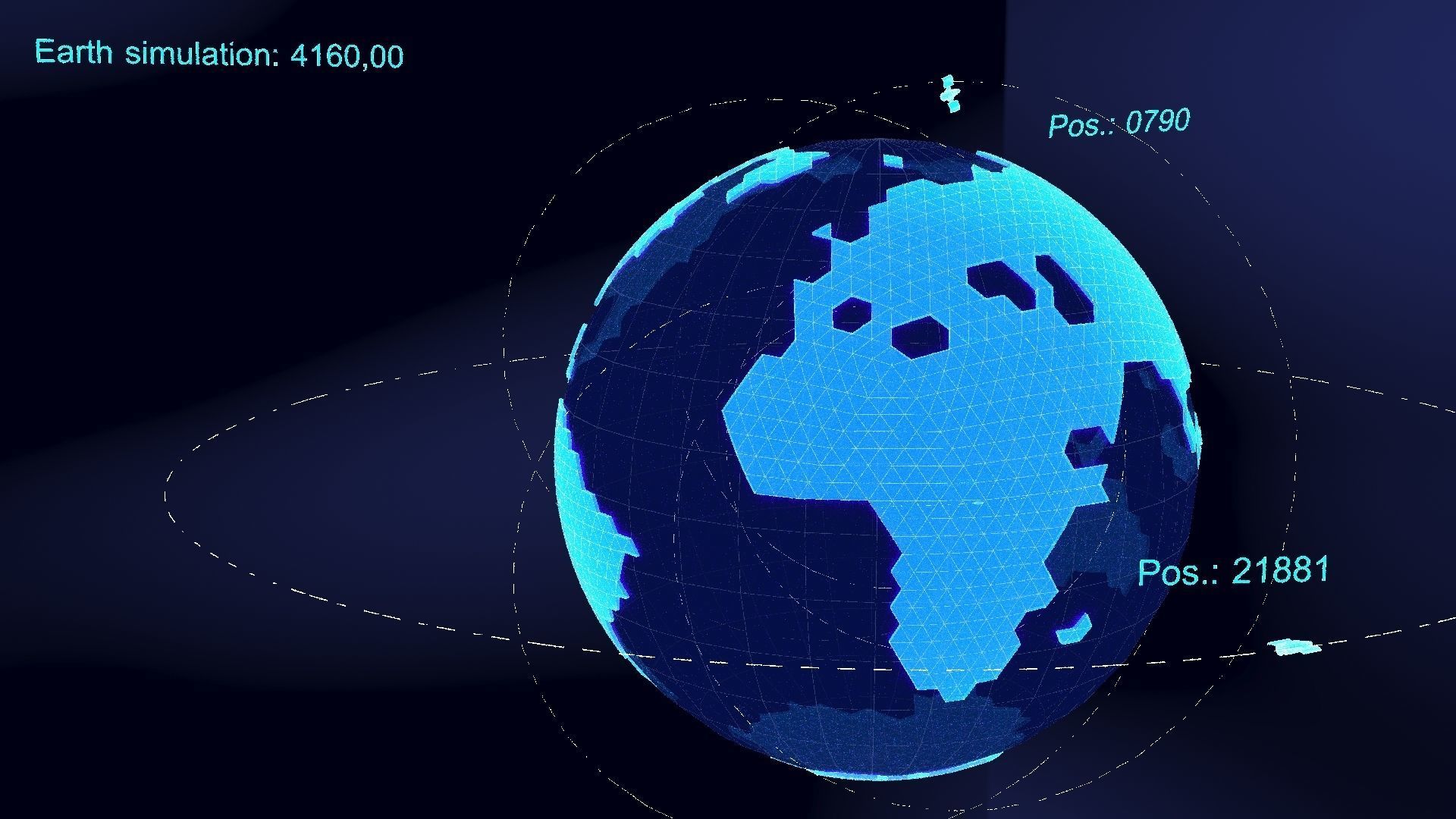 earth simulation hologram 3D model_28