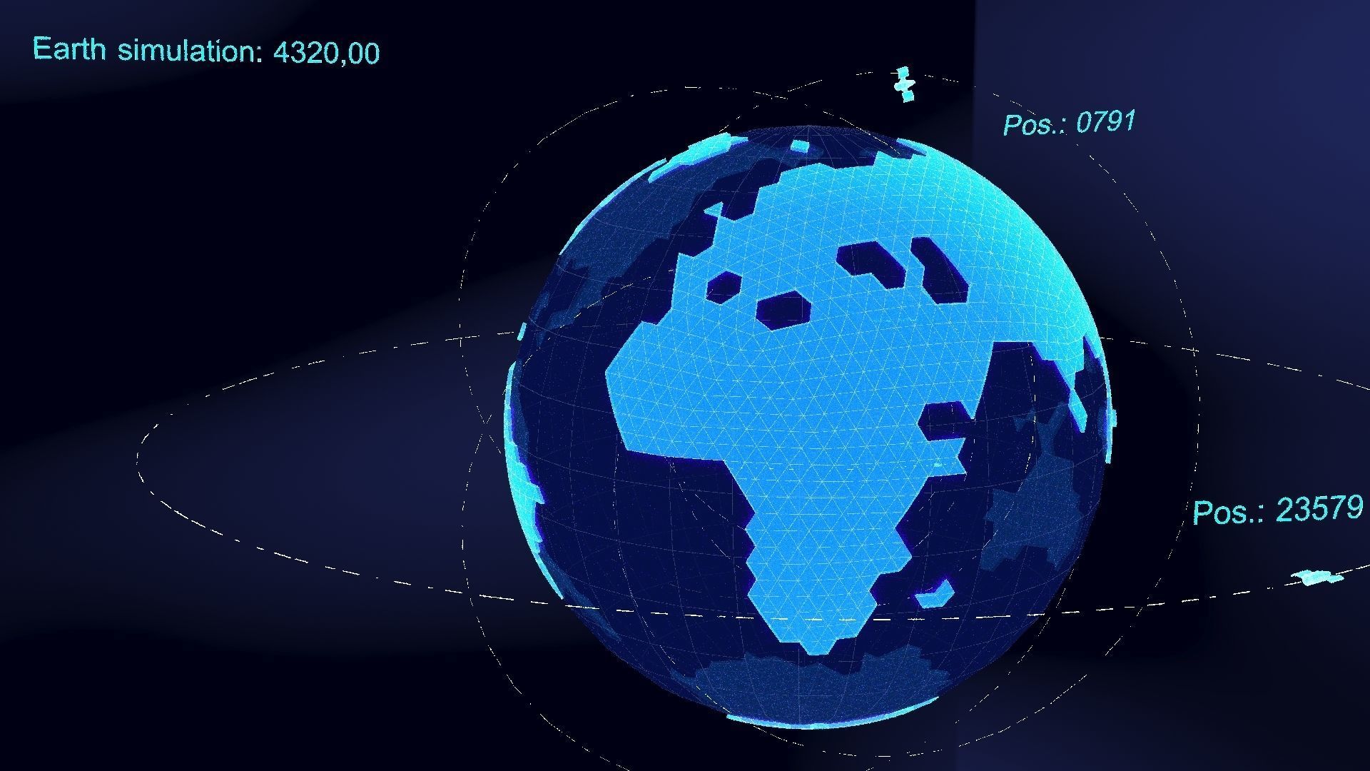 earth simulation hologram 3D model_29