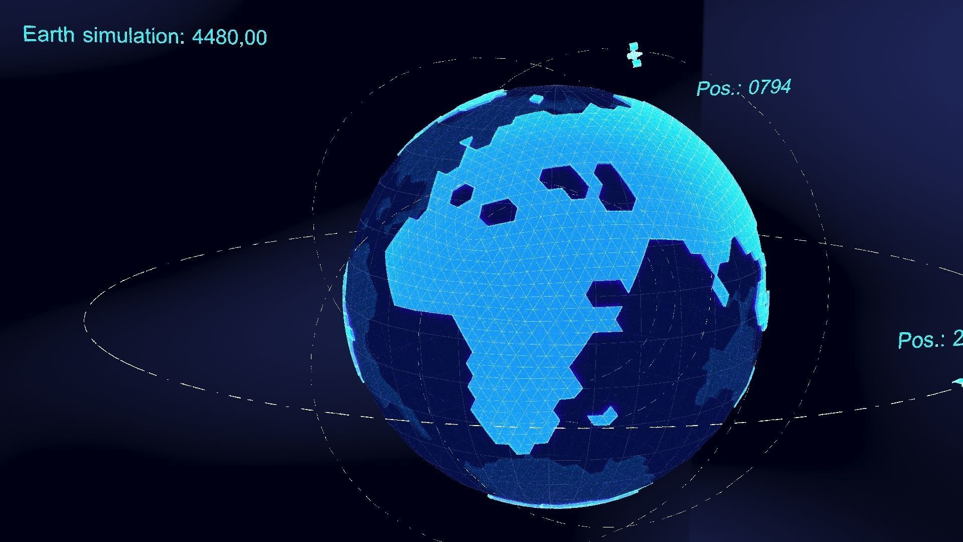 earth simulation hologram 3D model_31
