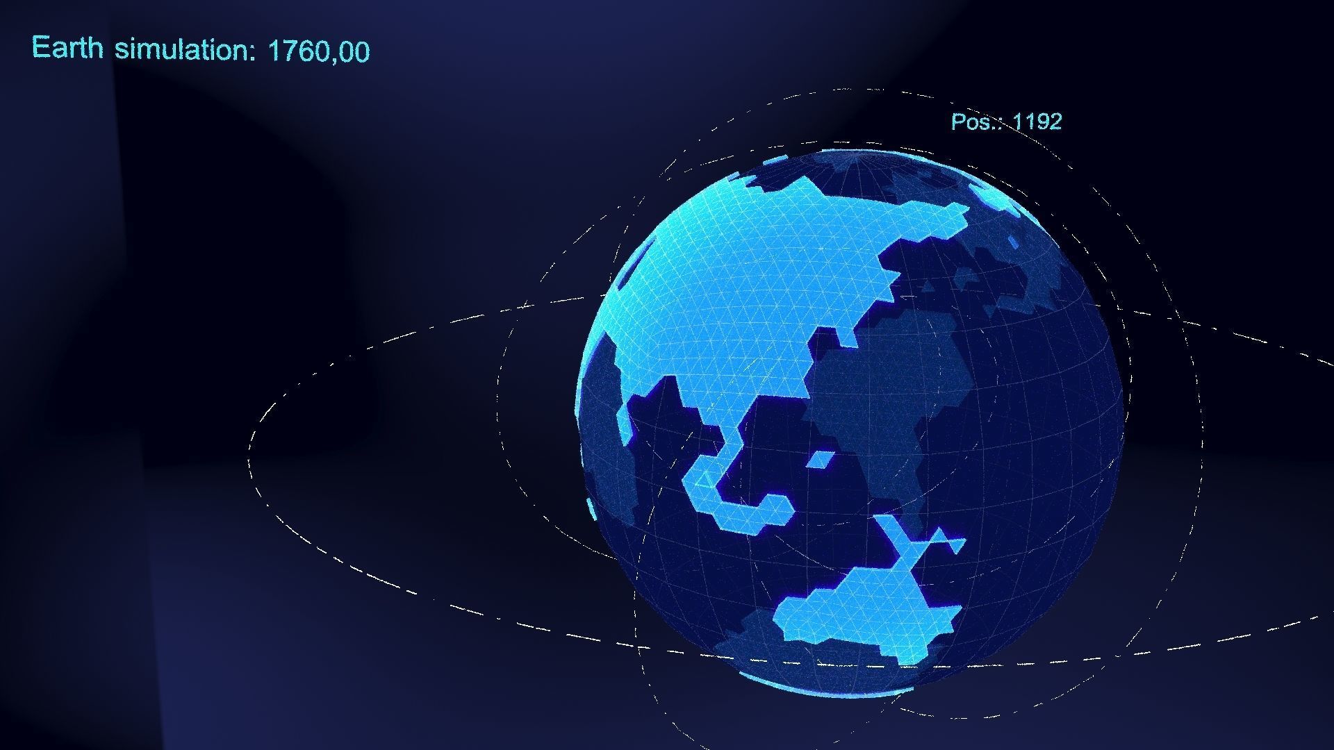 earth simulation hologram 3D model_12