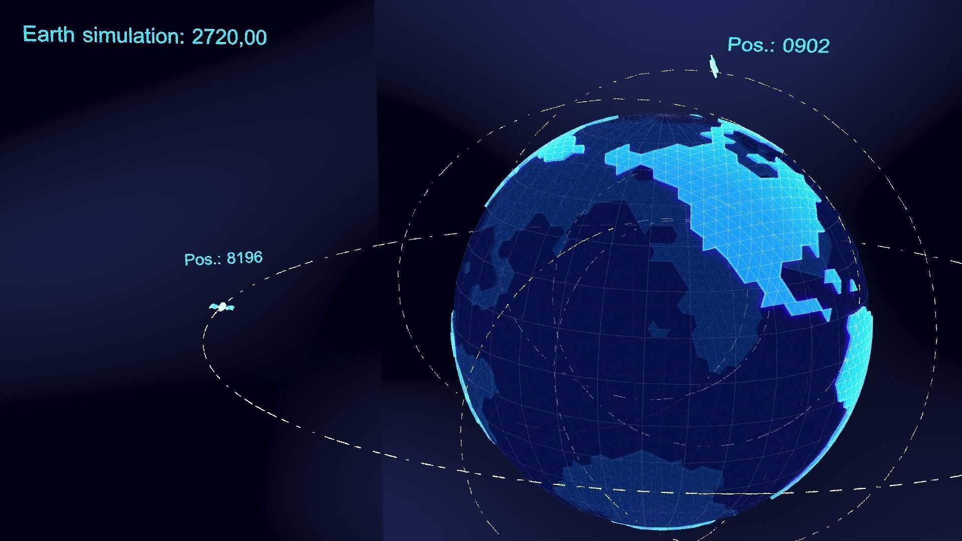 earth simulation hologram 3D model_16