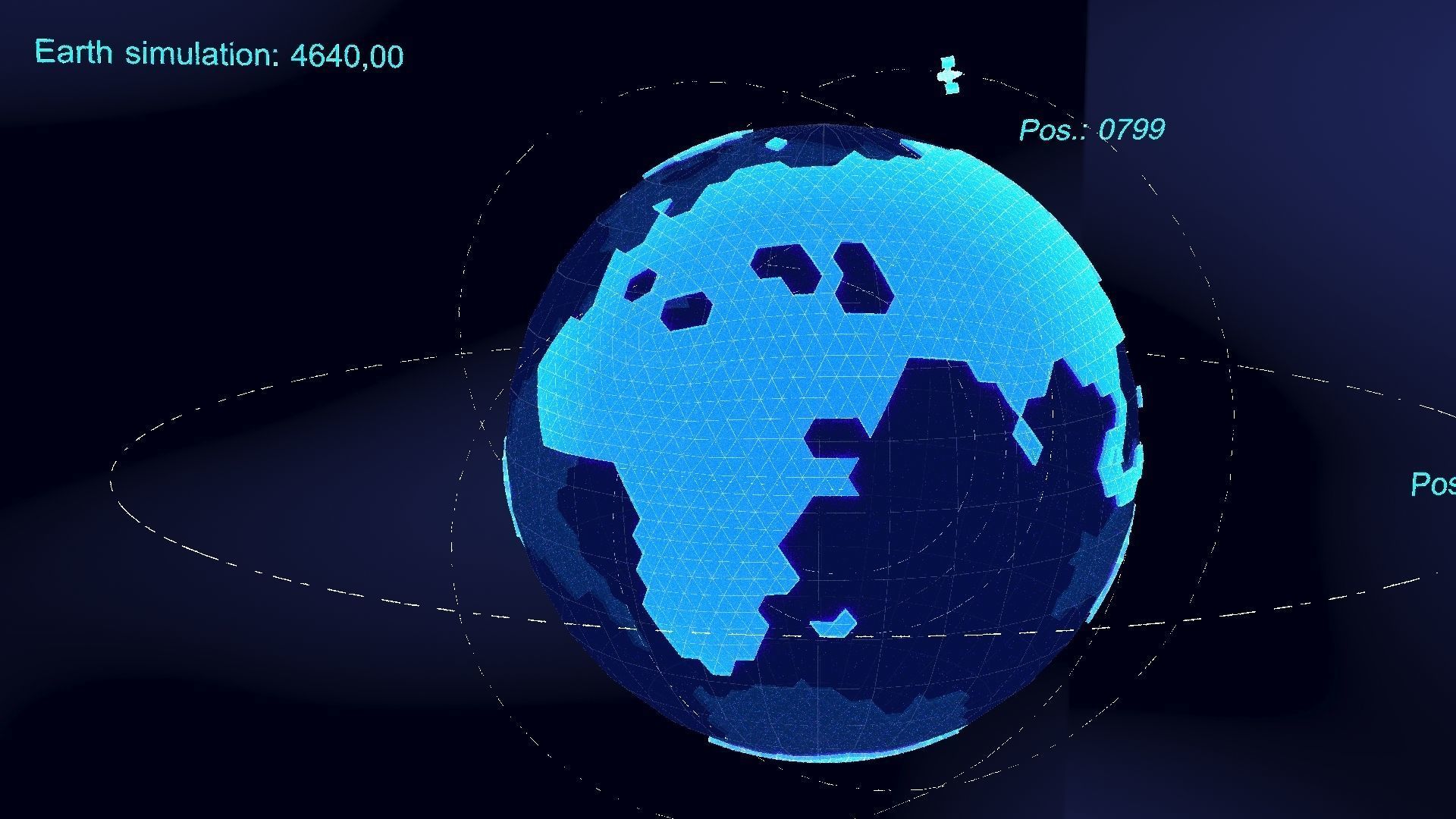 earth simulation hologram 3D model_32