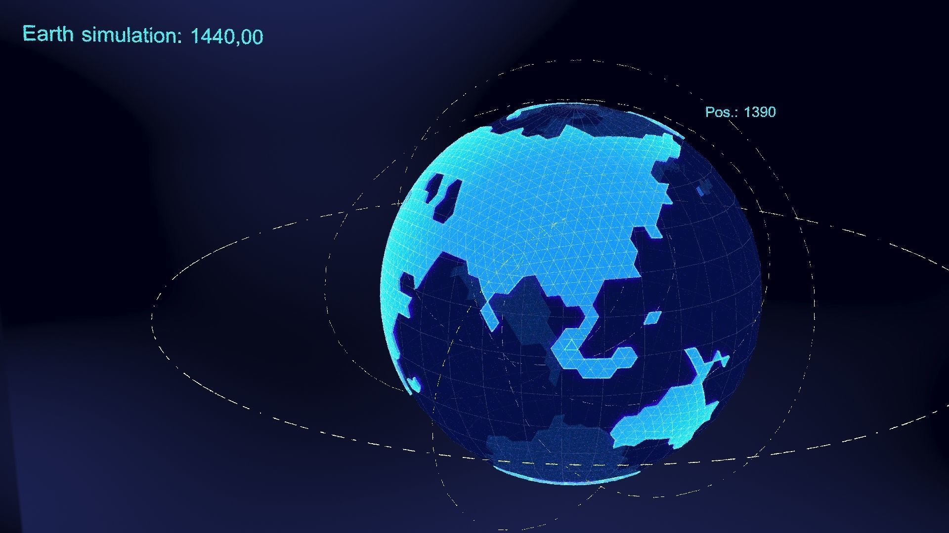 earth simulation hologram 3D model_10