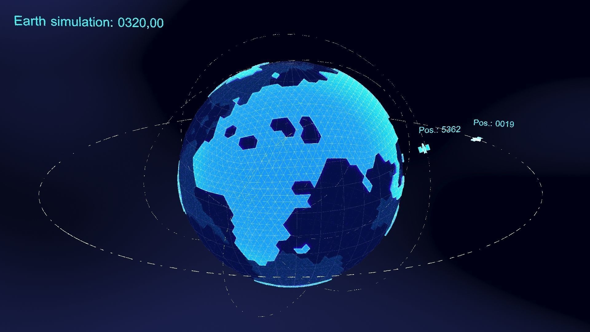 earth simulation hologram 3D model_6