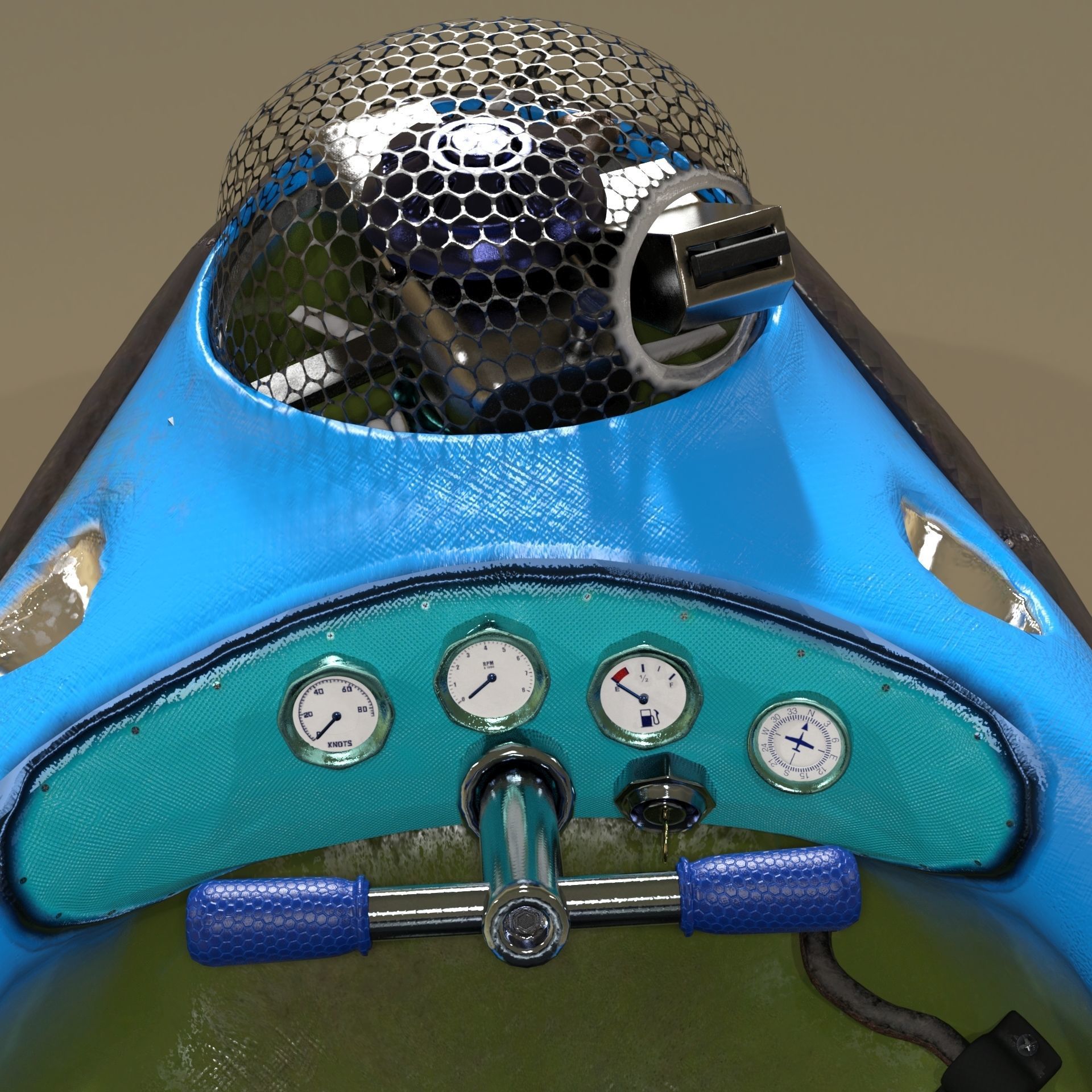 Racing-ACV inflatable boat with fan 3D model_7