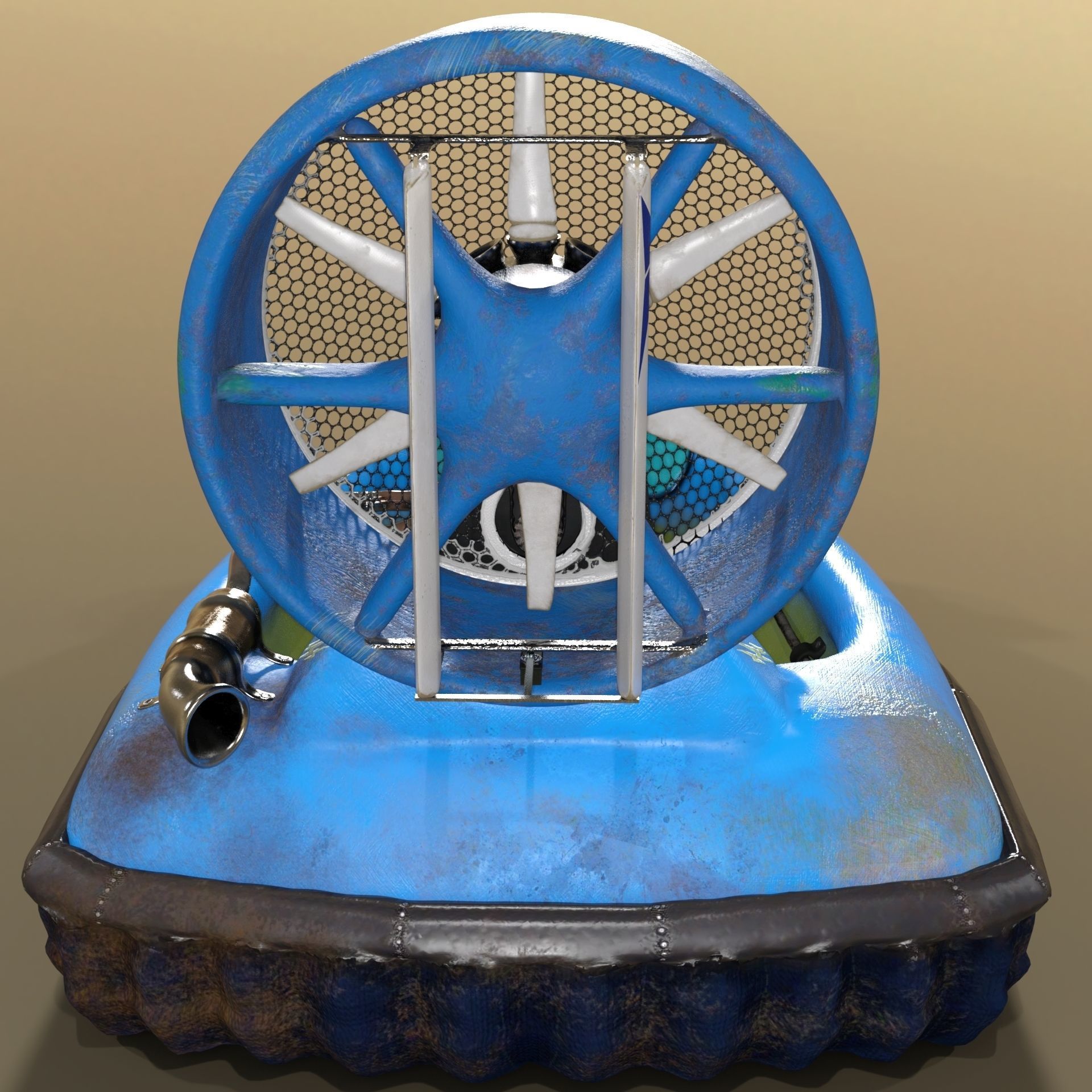 Racing-ACV inflatable boat with fan 3D model_6