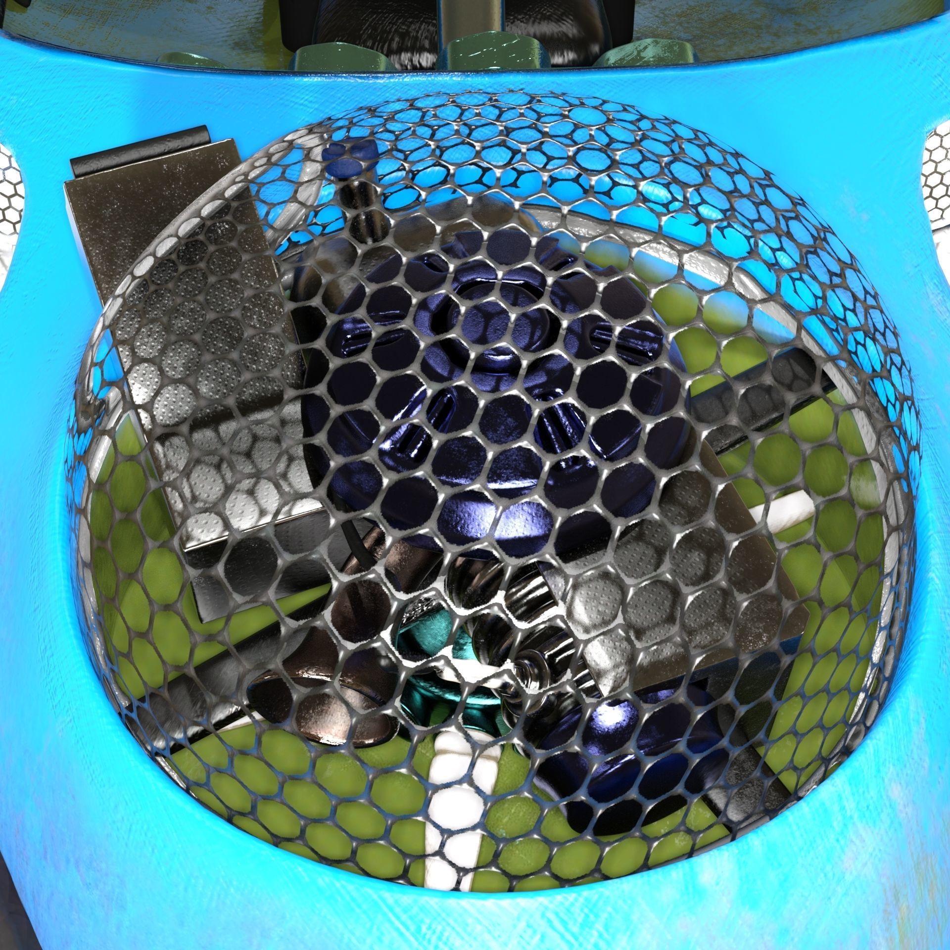 Racing-ACV inflatable boat with fan 3D model_8