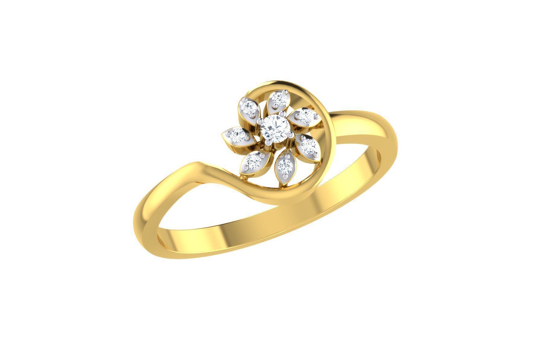 54 WOMEN RING FILES LESS THAN 2 GM LIGHT WT 3D print model_2