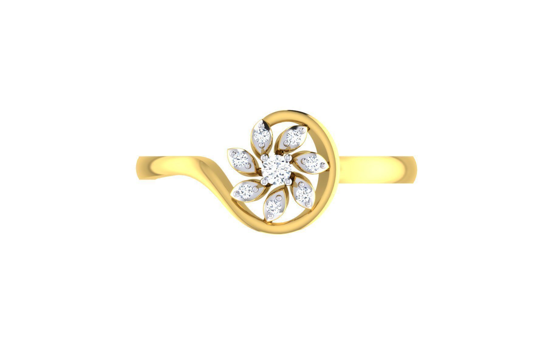 54 WOMEN RING FILES LESS THAN 2 GM LIGHT WT 3D print model_3