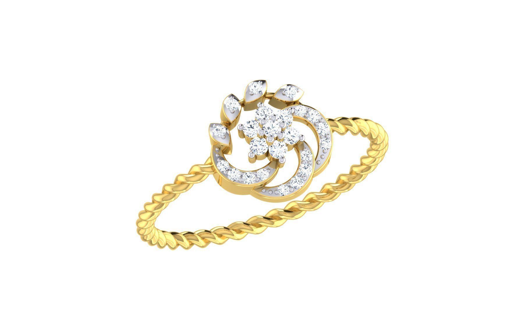 54 WOMEN RING FILES LESS THAN 2 GM LIGHT WT 3D print model_102