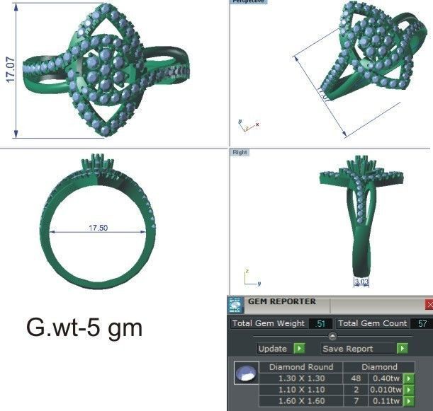 58 WOMEN RING 3DM STL RENDER DETAILS   3D print model_41