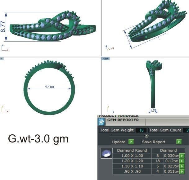 58 WOMEN RING 3DM STL RENDER DETAILS   3D print model_94