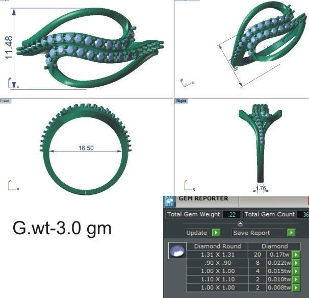 58 WOMEN RING 3DM STL RENDER DETAILS   3D print model_97