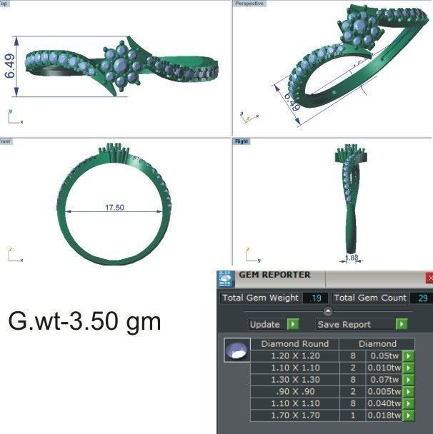 58 WOMEN RING 3DM STL RENDER DETAILS   3D print model_26