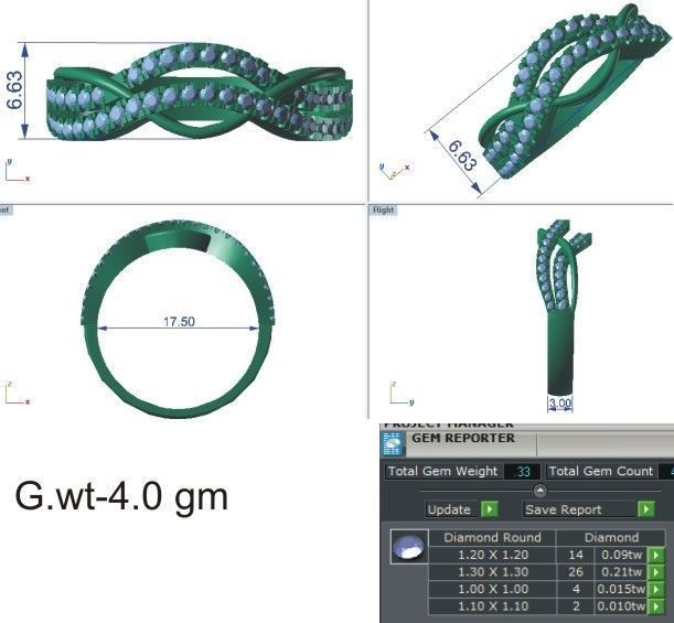 58 WOMEN RING 3DM STL RENDER DETAILS   3D print model_5