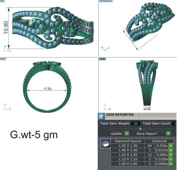 58 WOMEN RING 3DM STL RENDER DETAILS   3D print model_35