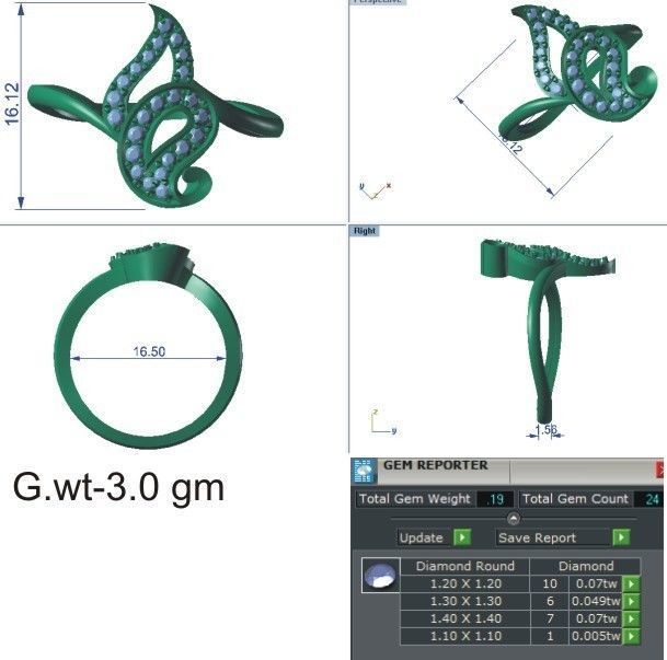 58 WOMEN RING 3DM STL RENDER DETAILS   3D print model_20