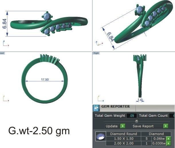 58 WOMEN RING 3DM STL RENDER DETAILS   3D print model_74