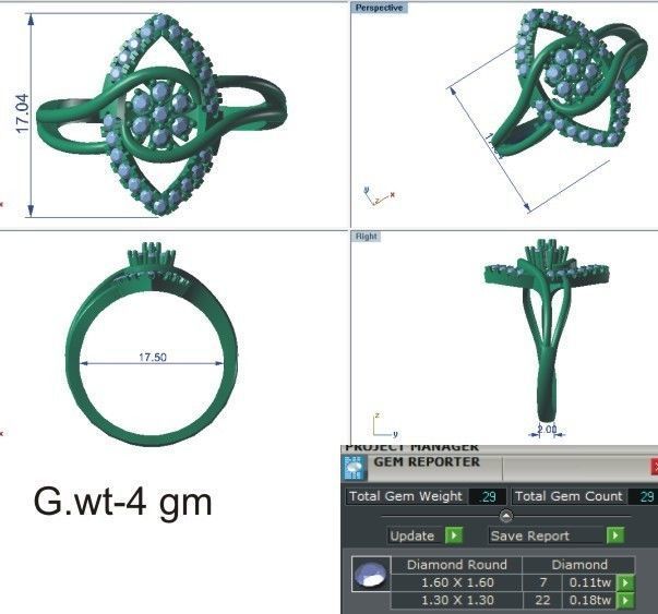 58 WOMEN RING 3DM STL RENDER DETAILS   3D print model_44