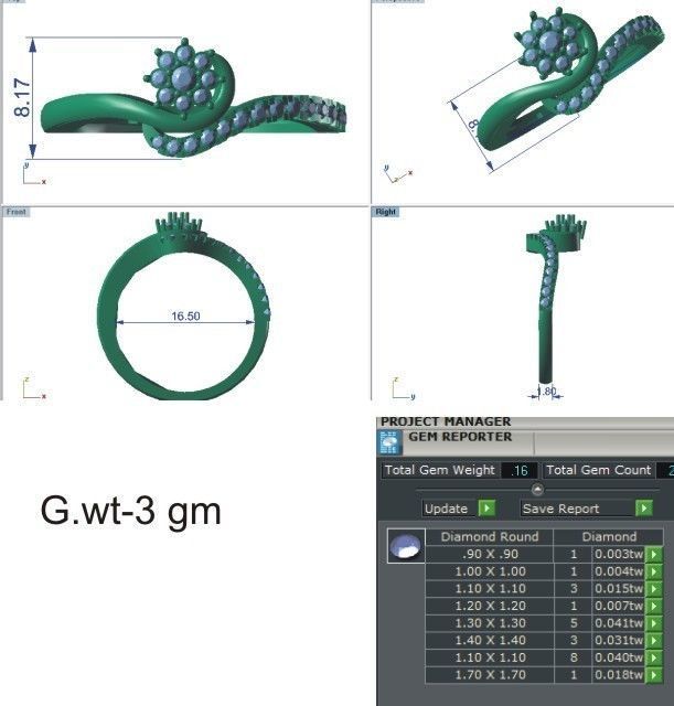 58 WOMEN RING 3DM STL RENDER DETAILS   3D print model_29