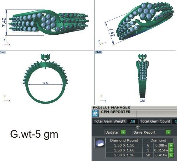 58 WOMEN RING 3DM STL RENDER DETAILS   3D print model_50