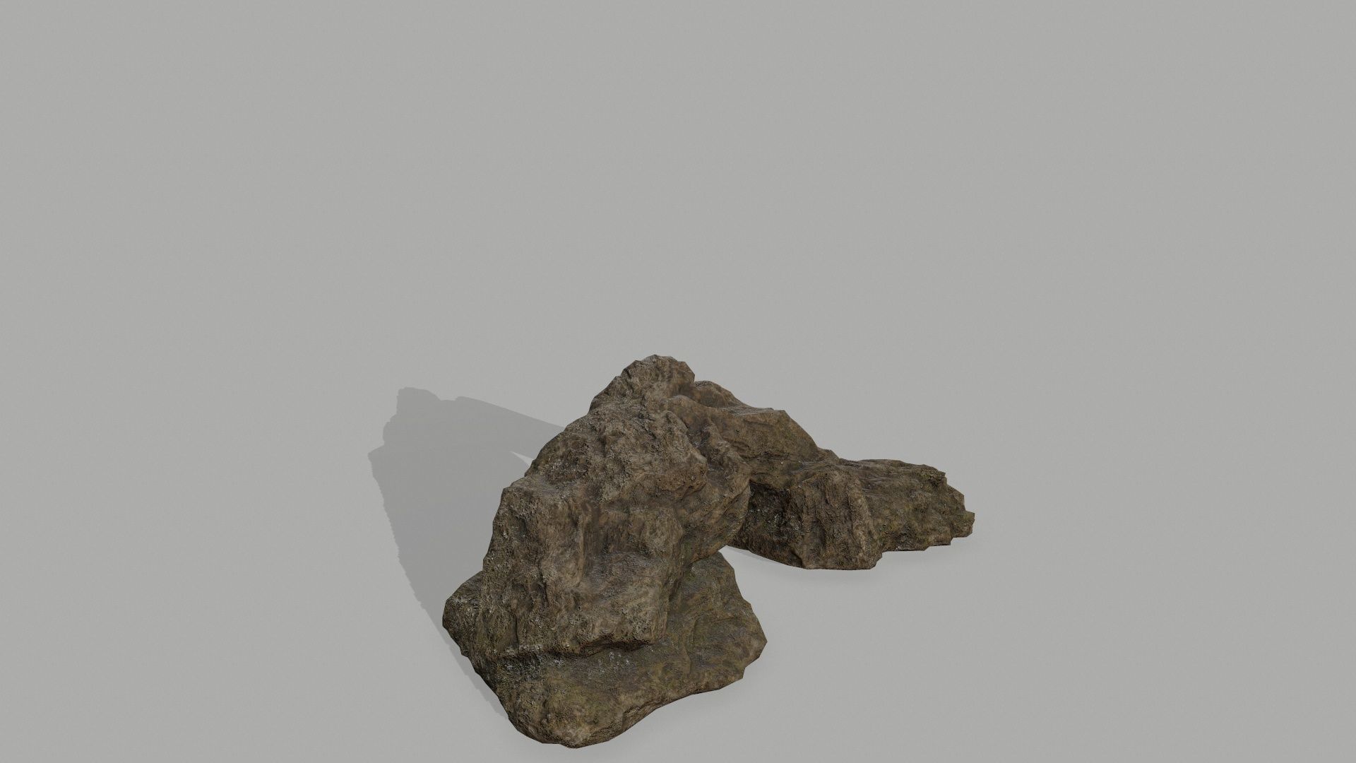 Rock set formation Low-poly 3D model_16