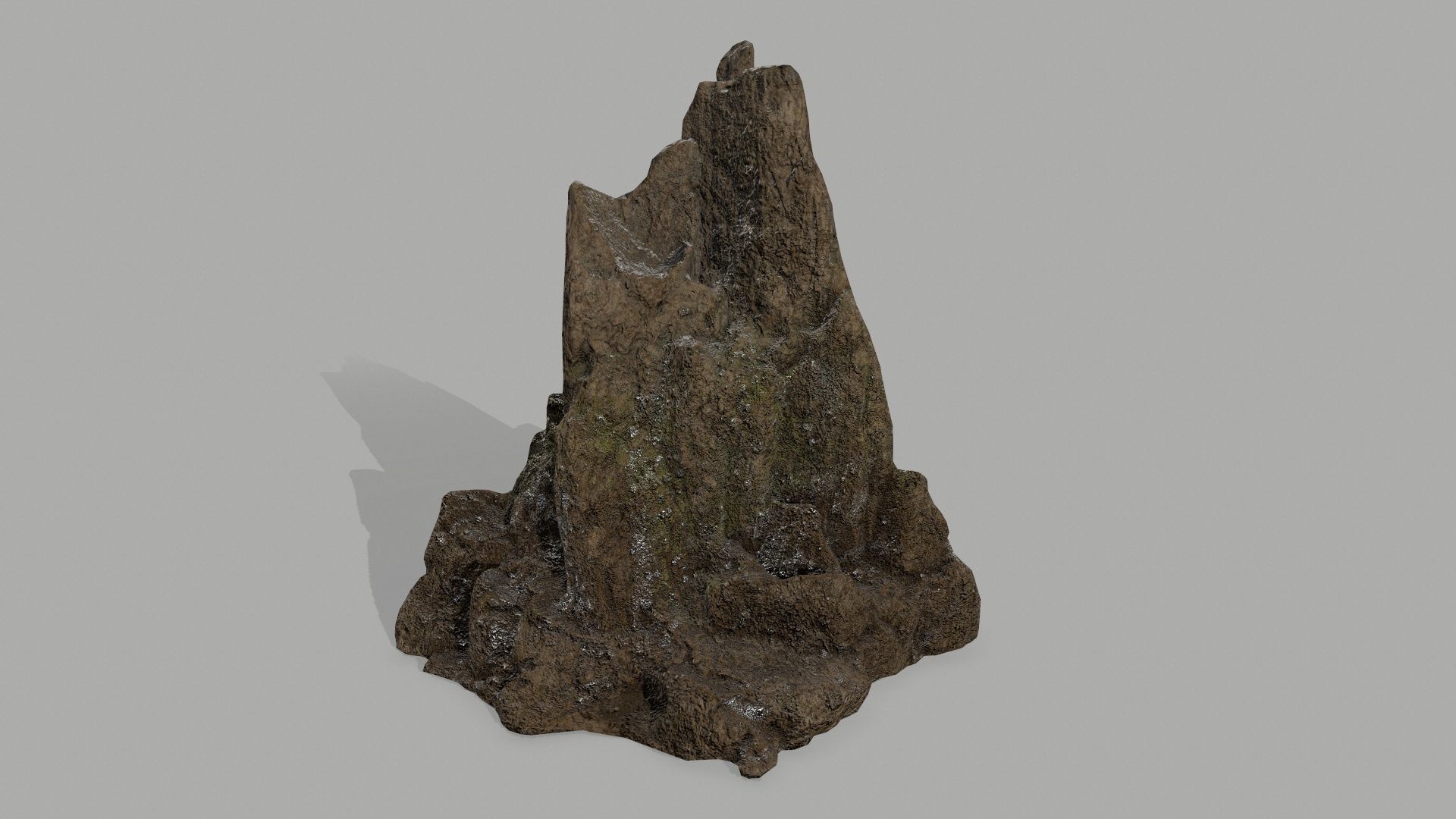 Rock set formation Low-poly 3D model_10