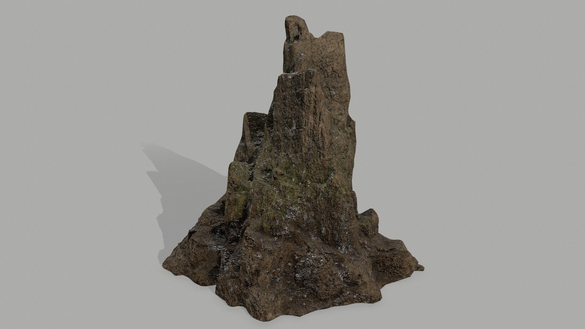 Rock set formation Low-poly 3D model_12