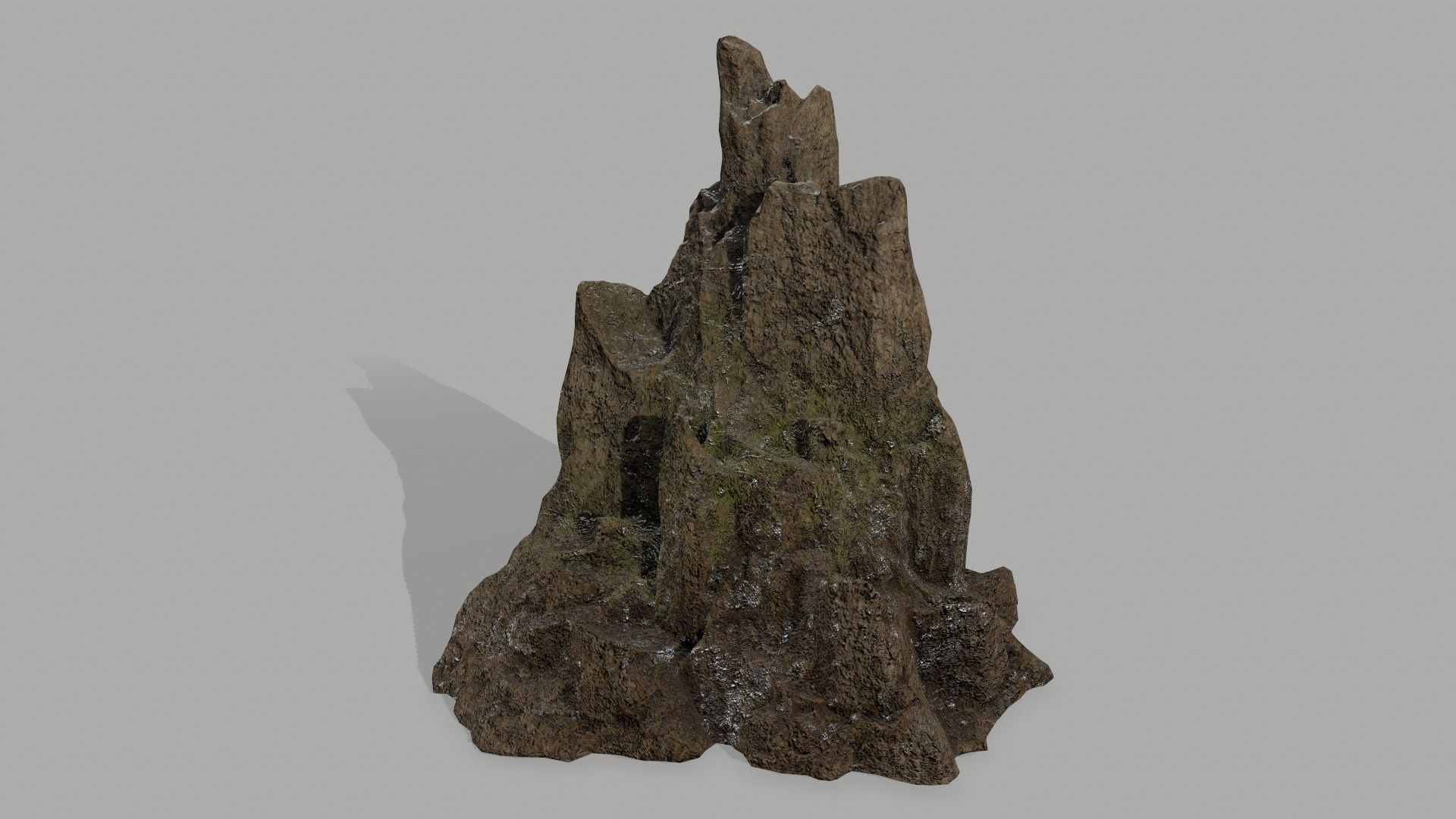 Rock set formation Low-poly 3D model_13