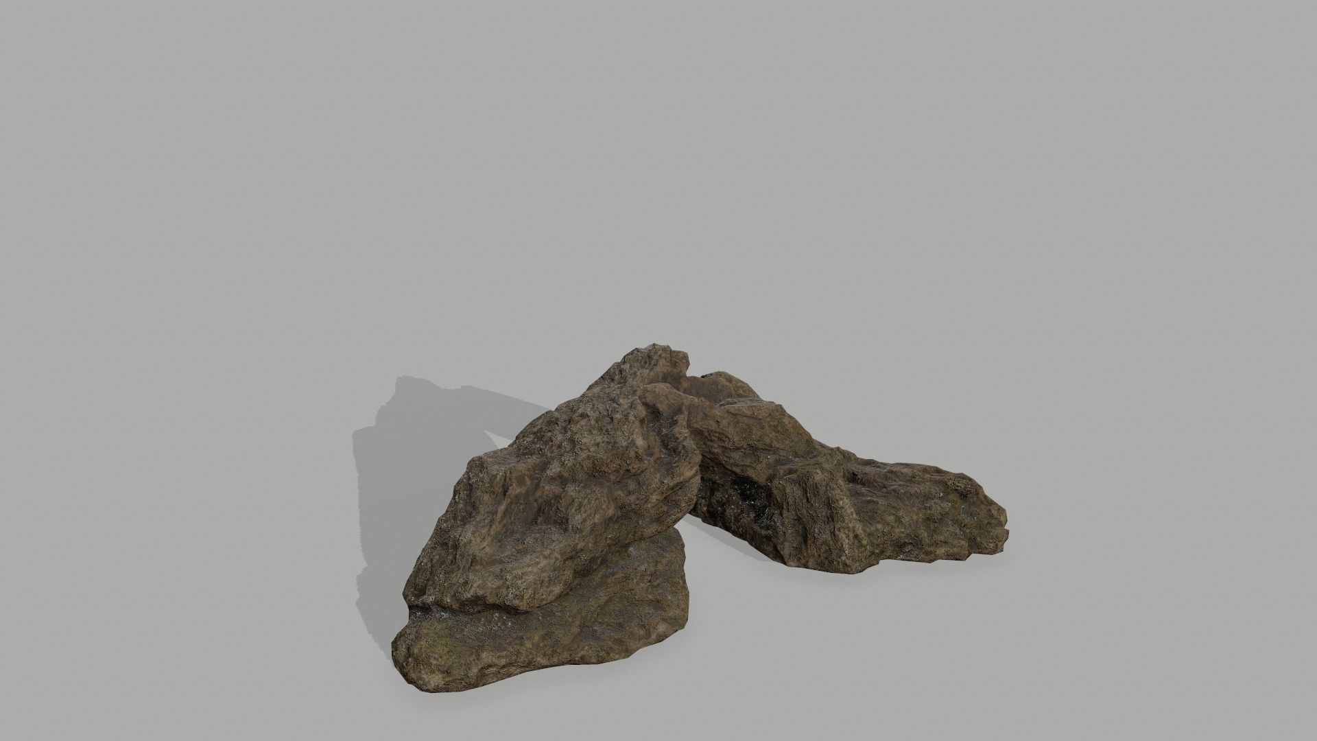 Rock set formation Low-poly 3D model_17