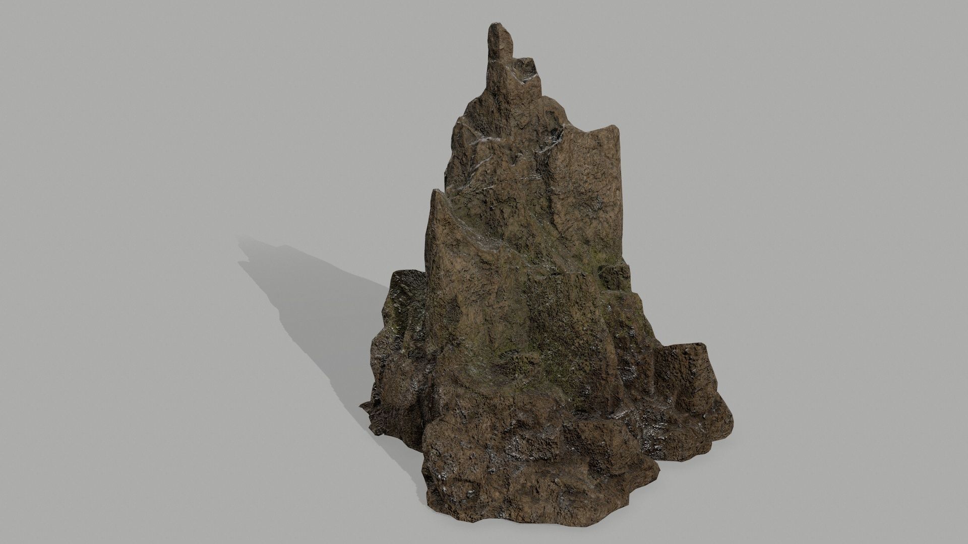 Rock set formation Low-poly 3D model_4