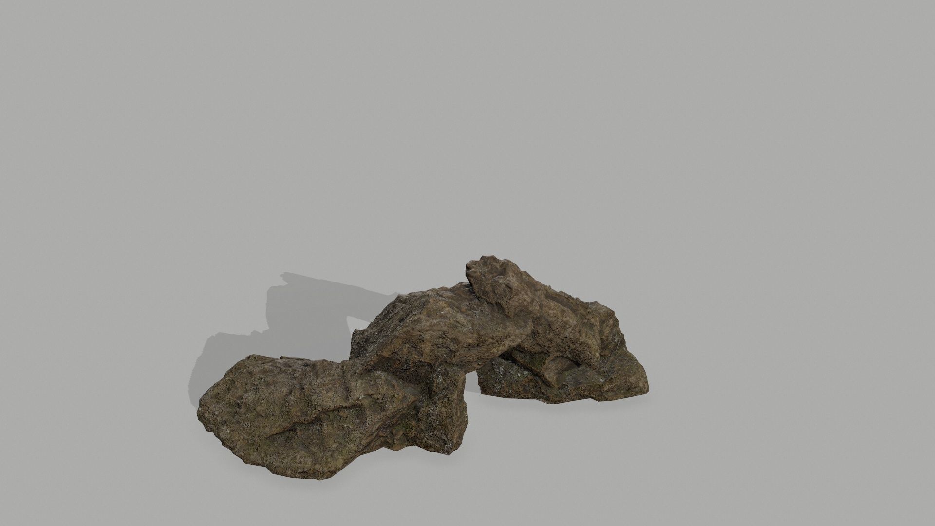 Rock set formation Low-poly 3D model_23