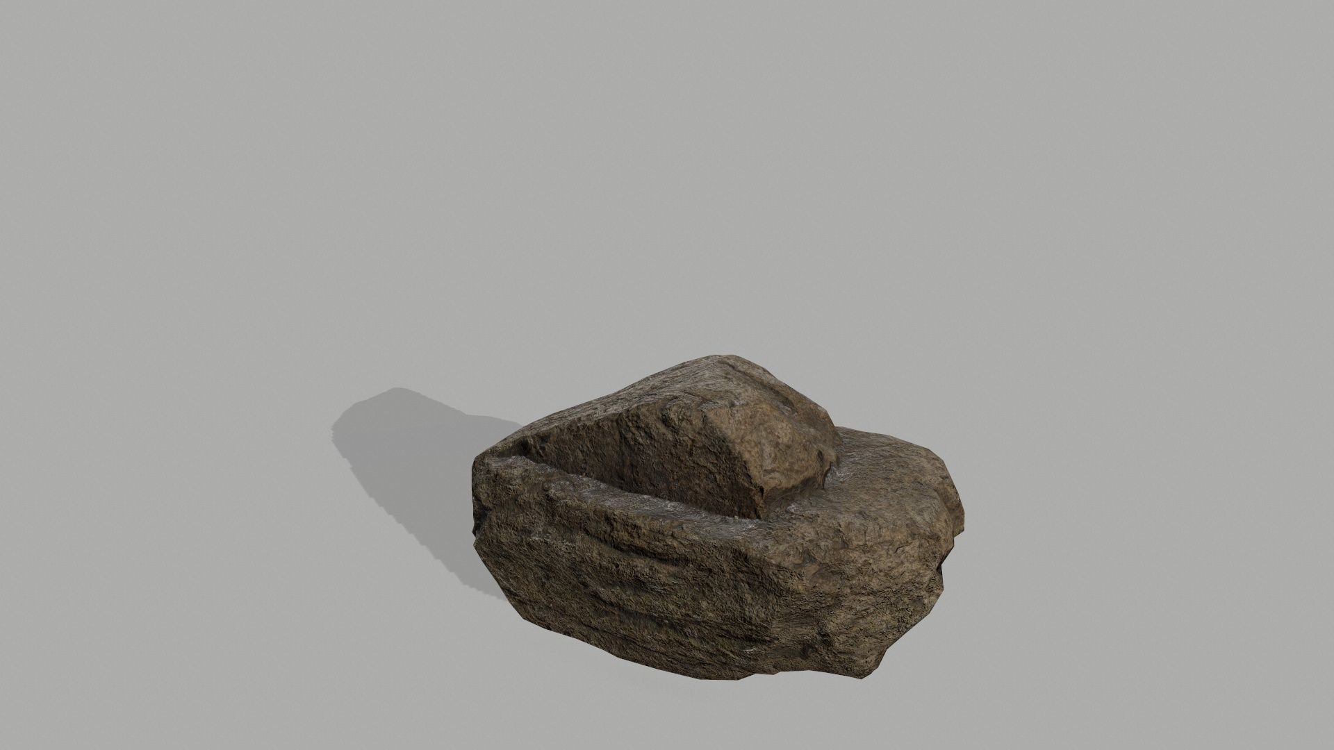 Rock set formation Low-poly 3D model_31