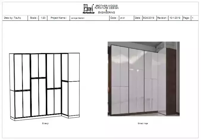 Wardrobe design - person 3D model