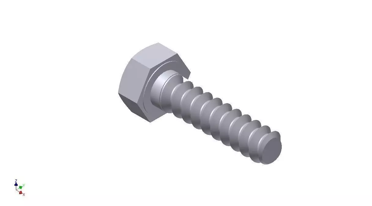 Hex Head Metric 8 x30mm 3D print model_0